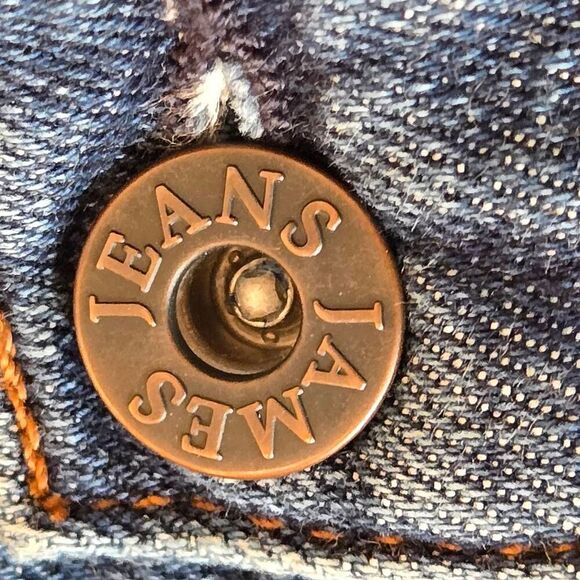 James Jeans Womens Zip Fly High Rise Straight Leg Denim Jeans Blue Size 29 - Picture 5 of 14